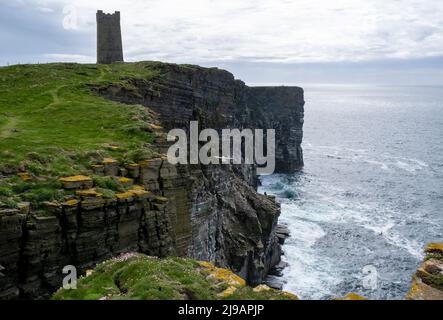 Marwick Kopf und Kitchener Memorial, Orkney, Schottland, Großbritannien Stockfoto