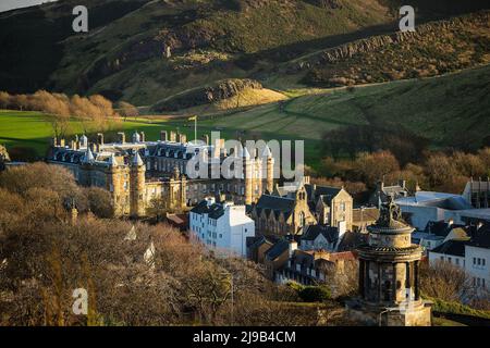 Palace of Holyroodhouse, offizielle Residenz der Queen in Schottland. Stockfoto