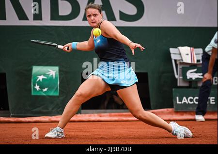 Paris, Frankreich. 22.. Mai 2022. Jule NIEMEIER aus Deutschland während des ersten Tages von Roland-Garros 2022, French Open 2022, Grand Slam Tennisturnier am 22. Mai 2022 im Roland-Garros-Stadion in Paris, Frankreich - Foto Matthieu Mirville/DPPI Credit: DPPI Media/Alamy Live News Stockfoto