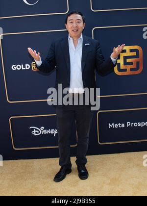 21. Mai 2022, Los Angeles, Kalifornien, USA: Andrew Yang nimmt an der Gold House's Inaugural Gold Gala: A New Gold Age Teil. (Bild: © Billy Bennight/ZUMA Press Wire) Stockfoto