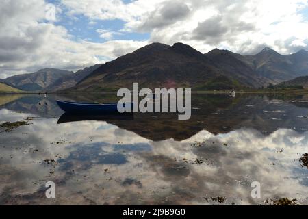 Foto der fünf Schwestern von Kintail in den West Highlands von Schottland, Großbritannien Stockfoto