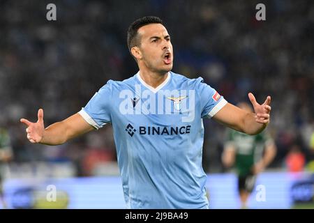 Foto Fabrizio Corragetti / LaPresse21 Maggio 2022 Roma, Italia Sport calcio SS Lazio vs Hellas Verona - Campionato di calcio Serie A Tim 2021/2022 - Stadio Olimpico. Nella foto: Pedro (SS Lazio) 21.. Mai 2022 Rom, Italien Sportfußball SS Lazio vs Hellas Verona - Italienische Fußball-Liga A Tim 2021/2022 - Olimpico-Stadion im Bild: Pedro (SS Lazio) Stockfoto