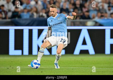 21.. Mai 2022; Stadio Olimpico, Rom, Italien; Serie A Fußball, SS Lazio gegen Hellas Verona; Manuel Lazzari von SS Lazio Stockfoto