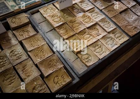 Aleppo Seifenstücke auf dem Markt zum Verkauf Stockfoto