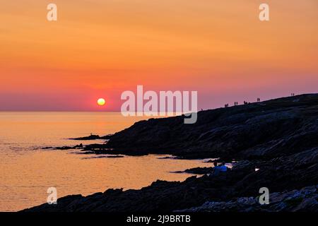 Frankreich, Morbihan (56), Wild Coast, Halbinsel Quiberon Stockfoto