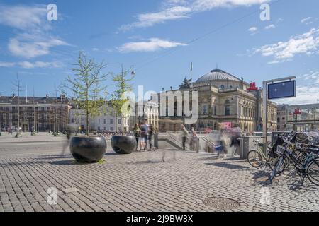 Das Königlich Dänische Theater ist sowohl das nationale Dänische in Kopenhagen Stockfoto