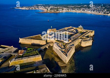 Frankreich, Morbihan (56), Port-Louis, die von Vauban umgebaute Zitadelle von Port-Louis am Eingang zum Hafen von Lorient, Museum der Compagnie des Stockfoto