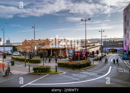 Bahnhof Birmingham Moor Street. Stockfoto