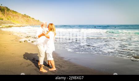 Lifestyle mit kaukasischem Seniorenpaar Stockfoto