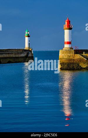 Frankreich, Morbihan, Insel Groix, Port Tudy Stockfoto