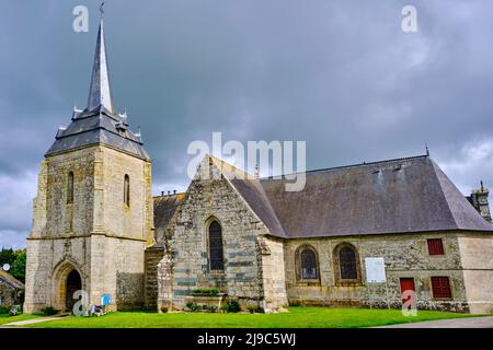 Frankreich, Morbihan (56), Neulliac, Kapelle Notre-Dame-de-Carmès, Stockfoto