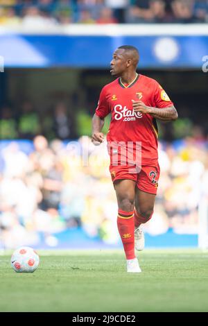 London, Großbritannien. 22.. Mai 2022. Samir von Watford während des Premier League-Spiels zwischen Chelsea und Watford in Stamford Bridge, London, England am 22. Mai 2022. Foto von Salvio Calabrese. Nur zur redaktionellen Verwendung, Lizenz für kommerzielle Nutzung erforderlich. Keine Verwendung bei Wetten, Spielen oder Veröffentlichungen einzelner Clubs/Vereine/Spieler. Kredit: UK Sports Pics Ltd/Alamy Live Nachrichten Stockfoto