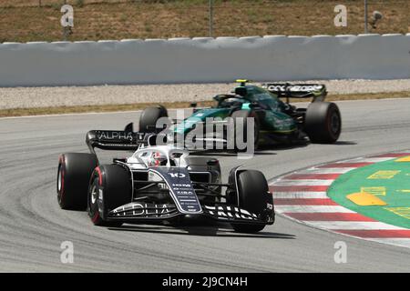 Barcelona, Circuit de Barcelona Catalunya, Spanien. 22.. Mai 2022. F1 großer Preis von Spanien, Wettkampftag; Scuderia AlphaTauri, Pierre Gasly Credit: Action Plus Sports/Alamy Live News Stockfoto