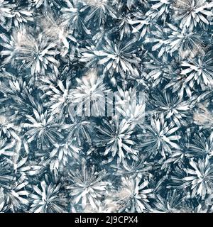 Nahtloses, marineblaues und weißes abstraktes, graues, nahtloses Oberflächenmuster für den Druck Stockfoto