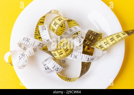 Bestimmte Diät. Adipositas Probleme. Gesundes Lebensmittelkonzept. Fitness-Training und Ernährung für die Gewichtsabnahme. Stockfoto