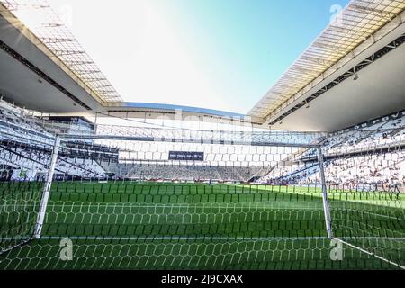 Sao Paulo, Brasilien. 22.. Mai 2022. SP - Sao Paulo - 05/22/2022 - BRASILIANISCHER A 2022, CORINTHIANS X SAO PAULO - Gesamtansicht des Arena Corinthians Stadions für das Spiel zwischen Corinthians und Sao Paulo für die brasilianische Meisterschaft A 2022. Foto: Marcello Zambrana/AGIF/Sipa USA Quelle: SIPA USA/Alamy Live News Stockfoto