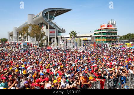 Barcelona, Spanien. 21.. Mai 2022. Fans, großer Preis von Spanien F1 auf dem Circuit de Barcelona-Catalunya am 21. Mai 2022 in Barcelona, Spanien. (Foto von HIGH TWO) Quelle: dpa/Alamy Live News Stockfoto