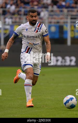 Foto Alberto Gandolfo/LaPresse 22 Maggio 2022 Milano (Italia) Sport Calcio Inter vs Sampdoria - Serie A 2021/2022 - Stadio San Siro Nella Foto: Tomas Rincon (UC Sampdoria) Foto Alberto Gandolfo/LaPresse 22. Mai 2022 Mailand (Italien) Sport Soccer Inter vs Sampdoria - Serie A 2021/2022 - Stadio San Siro im Bild: Tomas Rincon (UC Sampdoria)(Foto: La Presse / PRESSINPHOTO) Stockfoto