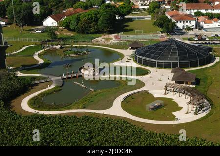Luftaufnahme von Mangal das Garças, wichtige Touristenattraktion von Belém do Pará, Amazonas, Nordbrasilien. August 2005. Stockfoto
