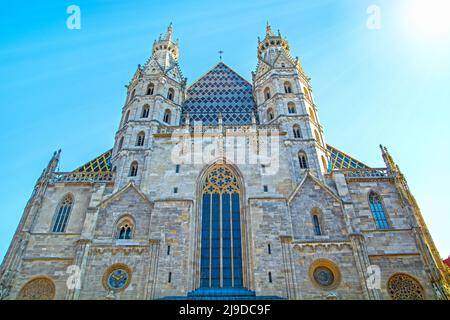 Stephansdom in Wien, Österreich, Westeingang Stockfoto