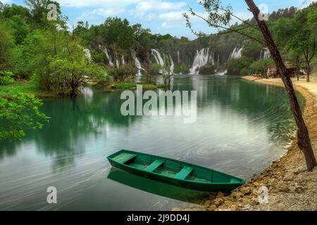 Kravica Wasserfall, Herzegowina-Neretva, Bosnien und Herzegowina, Europa Stockfoto