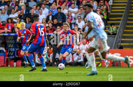 London, Großbritannien. 22.. Mai 2022. Während des Premier League-Spiels zwischen Crystal Palace und Manchester United im Selhurst Park, London, England am 22. Mai 2022. Foto von Phil Hutchinson. Nur zur redaktionellen Verwendung, Lizenz für kommerzielle Nutzung erforderlich. Keine Verwendung bei Wetten, Spielen oder Veröffentlichungen einzelner Clubs/Vereine/Spieler. Kredit: UK Sports Pics Ltd/Alamy Live Nachrichten Stockfoto