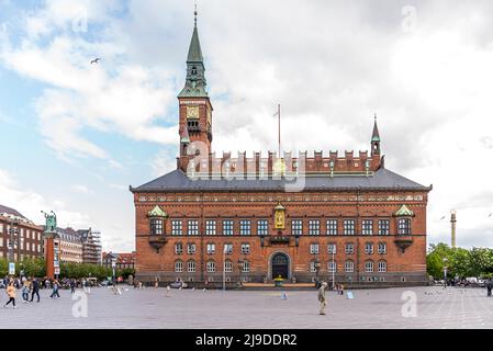 Rathausplatz in Kopenhagen, Dänemark, 21. Mai 2022 Stockfoto