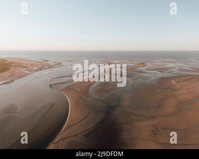 Die baie des Veys in der Normandie, Frankreich Stockfoto