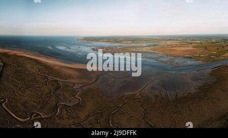 Die baie des Veys in der Normandie, Frankreich Stockfoto