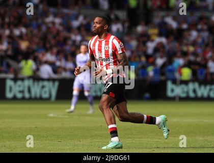 Brentford Community Stadium, London, Großbritannien. 22.. Mai 2022. Premier League Football, Brentford gegen Leeds; Ivan Toney von Brentford Credit: Action Plus Sports/Alamy Live News Stockfoto