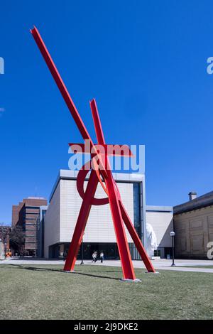 Orion, 2006, lackierter Stahl, von Mark di Suvero, Ann Arbor, Michigan, USA Stockfoto