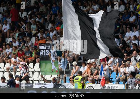 Barcelona, Spanien. Paolo Mazza Stadion, Ferrara, Italien. 22.. Mai 2022. Finale des italienischen Frauencups, FC Juventus gegen AS Roma; Juventus-Fans Kredit: Action Plus Sports/Alamy Live News Kredit: Action Plus Sports Images/Alamy Live News Stockfoto