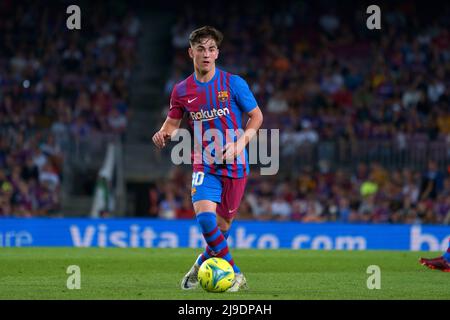 Barcelona, Spanien. 22.. Mai 2022; Nou Camp, Barcelona, Spanien: La Liga Football, FC Barcelona gegen Villarreal; Gavi of Barcelona Credit: Action Plus Sports Images/Alamy Live News Stockfoto