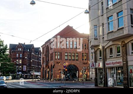 Stephanus. Straße Linden Landschaftsgarten in Linden. Von-Alten-Garten Hannover. Stockfoto