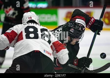 Helsinki, Finnland. 21.. Mai 2022. (Kanada) During Ice Hockey World Championship - Canada vs Switzerland, Ice Hockey in Helsinki, Finnland, Mai 21 2022 Credit: Independent Photo Agency/Alamy Live News Stockfoto