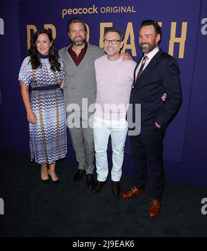 Patrick McManus, Christian Slater, Joshua Jackson, Maggie Kyle kommen beim NBC Universal FYC House Event DR.DEATH an, der am Sonntag, dem 22. Mai 2022 im NBCU FYC House in Hollywood, Kalifornien, stattfand. (Foto von Juan Pablo Rico/Sipa USA) Stockfoto