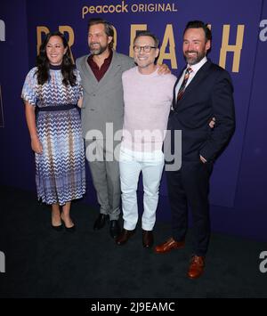 Patrick McManus, Christian Slater, Joshua Jackson, Maggie Kyle kommen beim NBC Universal FYC House Event DR.DEATH an, der am Sonntag, dem 22. Mai 2022 im NBCU FYC House in Hollywood, Kalifornien, stattfand. (Foto von Juan Pablo Rico/Sipa USA) Stockfoto