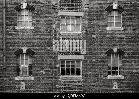 Verlassene Lagerhalle Tewkesbury Avon Stockfoto