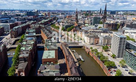 Speicherstadt, historisches Stadtquartier, Hamburg, Deutschland Stockfoto