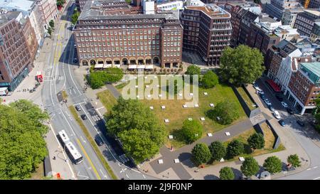 Domplatz, State Park, Hamburg, Deutschland Stockfoto