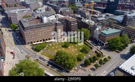 Domplatz, State Park, Hamburg, Deutschland Stockfoto