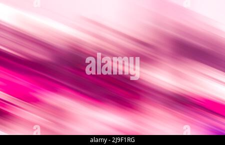 Verträumt rosa weiß verschwommen Bewegungsstreifen abstrakt dynamische Grundton Hintergrund Stockfoto