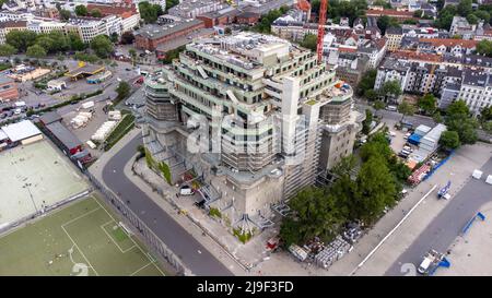 Feldstraße Bunker Flakturm IV, St. Pauli Flak Bunker, Hamburg, Deutschland Stockfoto