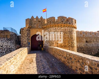 Castillo de San Miguel (Burg von San Miguel) in Almunecar - Granada, Spanien Stockfoto