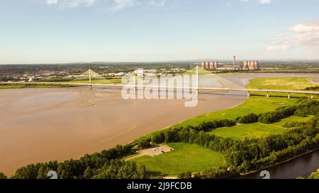 Gateway Bridge , Runcorn , Widnes 2022 Stockfoto
