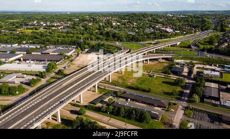Gateway Bridge , Runcorn , Widnes 2022 Stockfoto