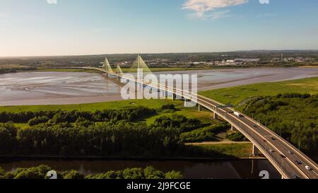 Gateway Bridge , Runcorn , Widnes 2022 Stockfoto
