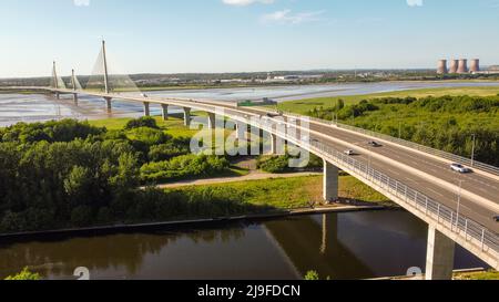 Gateway Bridge , Runcorn , Widnes 2022 Stockfoto