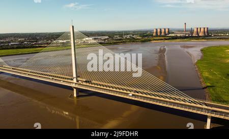 Gateway Bridge , Runcorn , Widnes 2022 Stockfoto