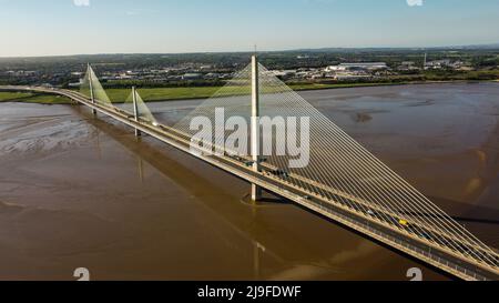 Gateway Bridge , Runcorn , Widnes 2022 Stockfoto